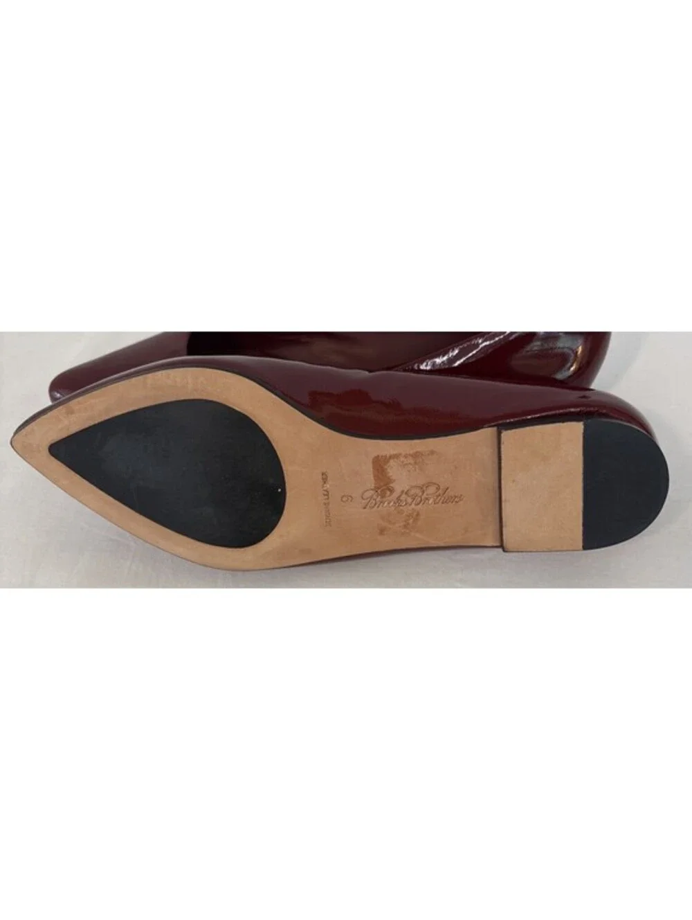 Brooks Brothers Patent Leather Deep Wine Red/ Burgundy Red Women’s Shoes Size 9